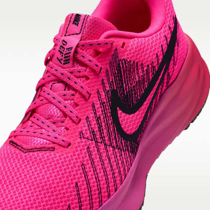 Nike Run Defy Straßenlaufschuh (Damen) – Hyper Pink/Fuchsia Blast/Laser Crimson/Schwarz