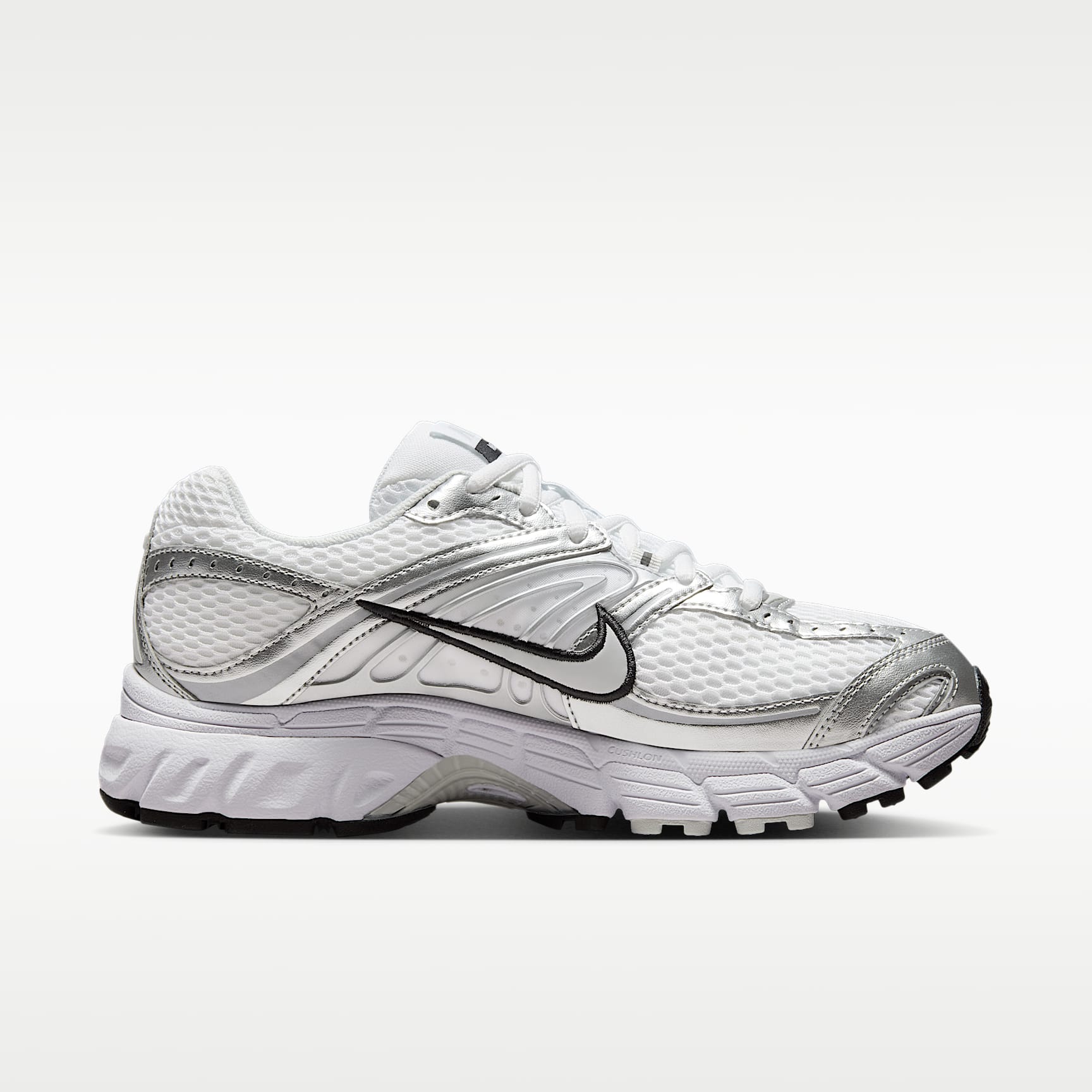 Nike Air Max Moto 2K Schuh mit reflektierenden Akzenten (Damen) – Weiß/Metallic Silver/Schwarz/Photon Dust