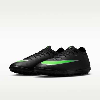 Nike Mercurial Vapor 17 Pro Low-Top-Fußballschuh für Turf – Schwarz/Schwarz/Illusion Green