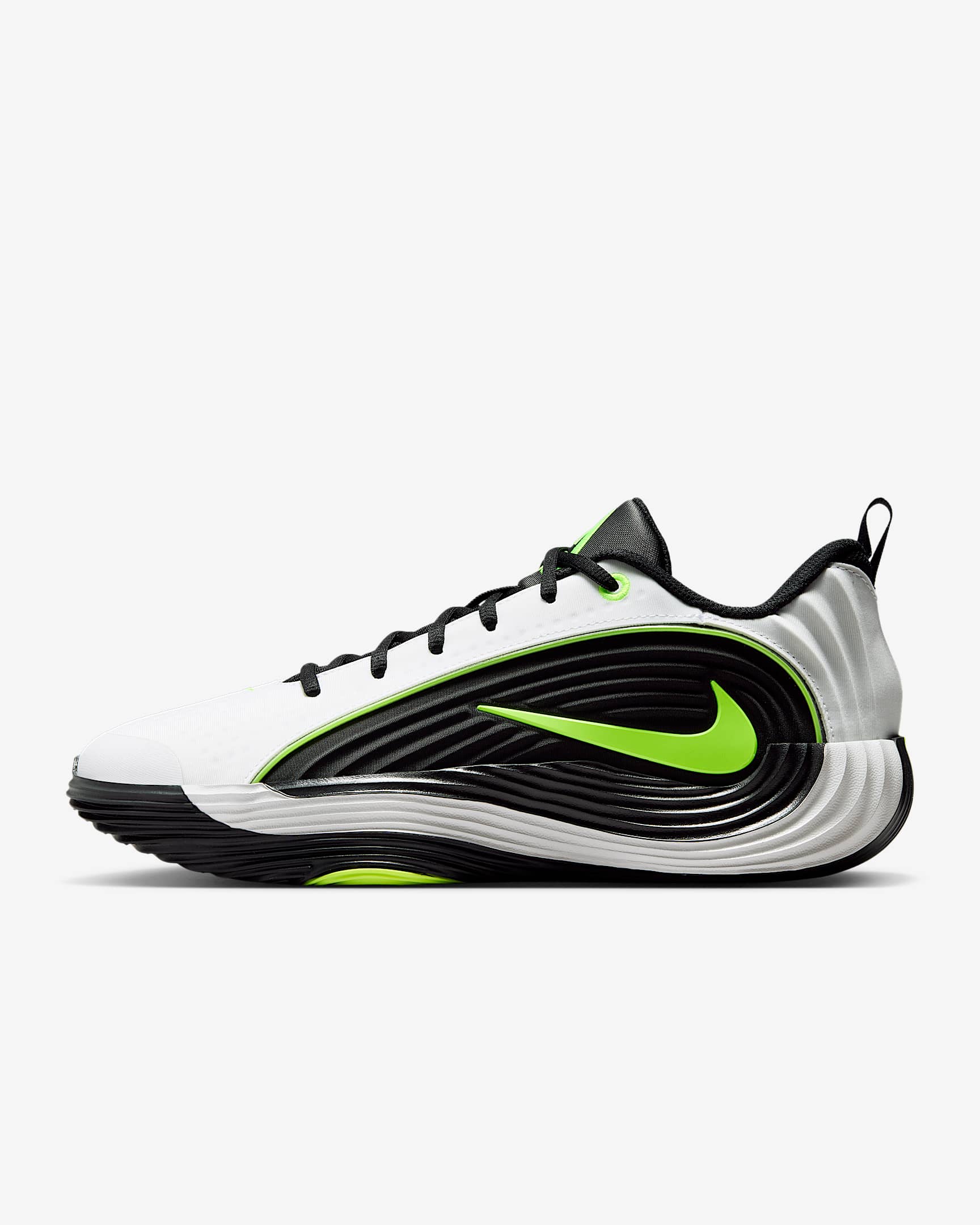 Giannis Immortality 5 Basketballschuh – Weiß/Schwarz/Volt