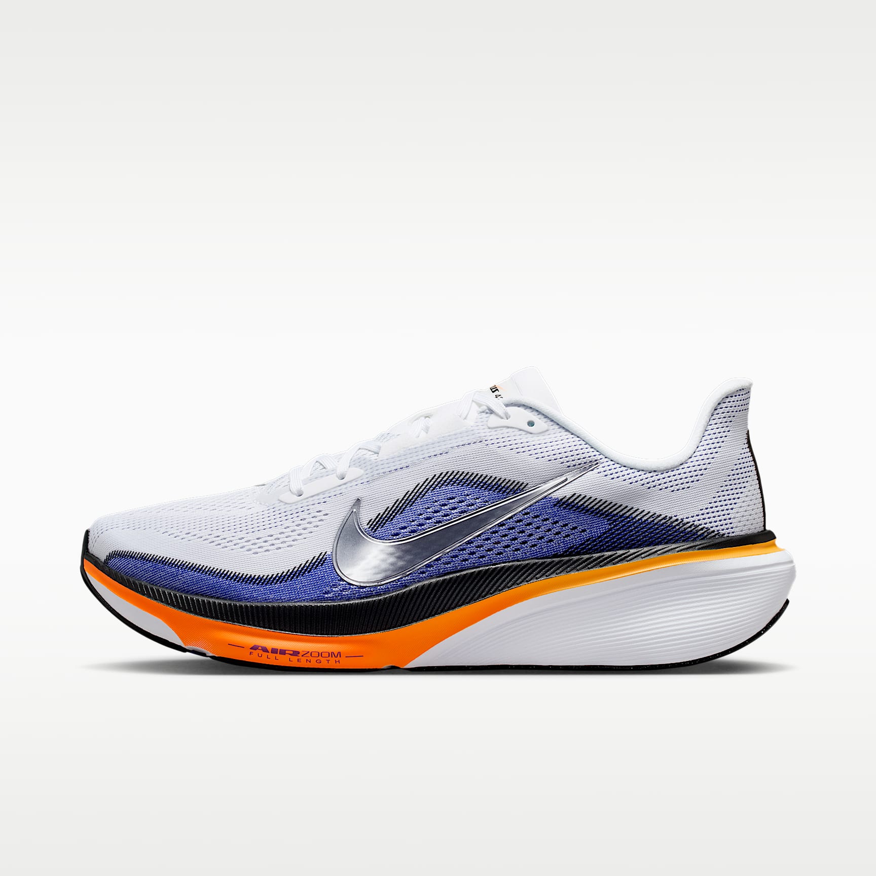 Nike Pegasus 42 Straßenlaufschuh (Herren) – Weiß/Lapis/Total Orange/Metallic Silver