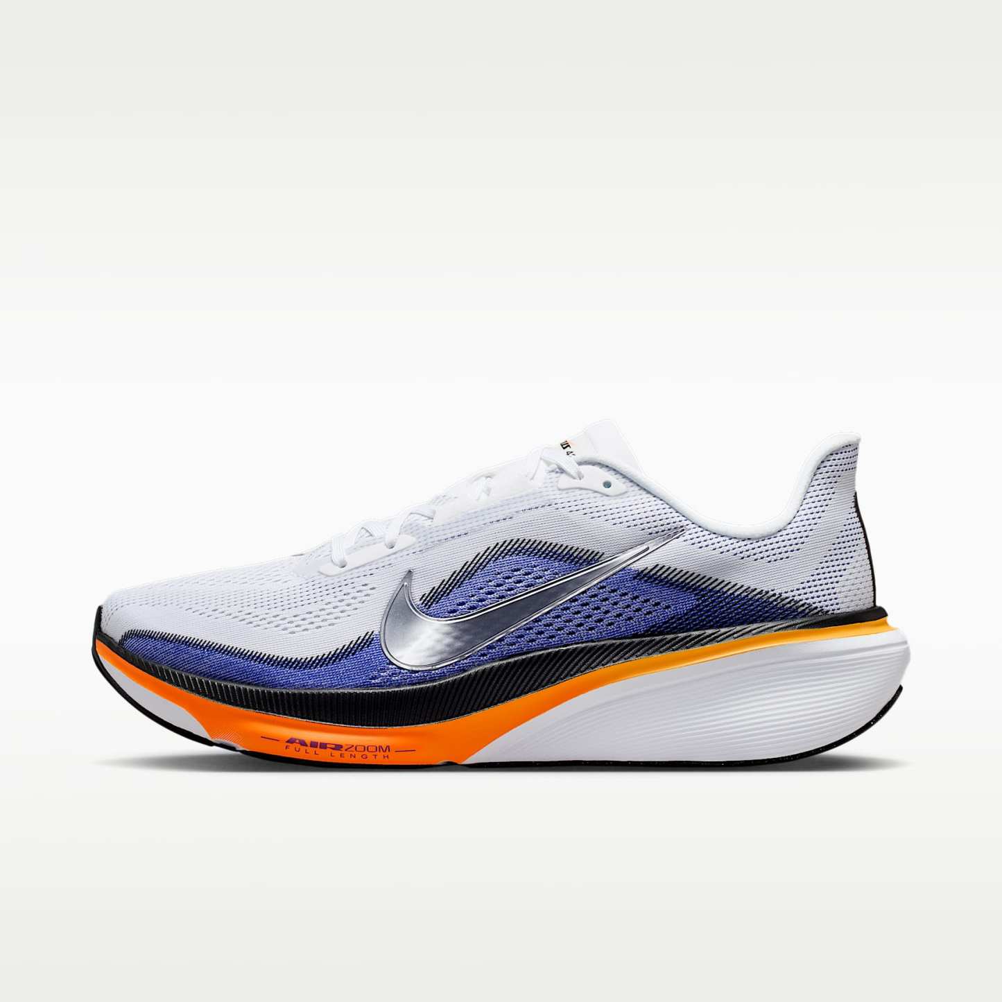 Nike Pegasus 42 Straßenlaufschuh (Herren) – Weiß/Lapis/Total Orange/Metallic Silver