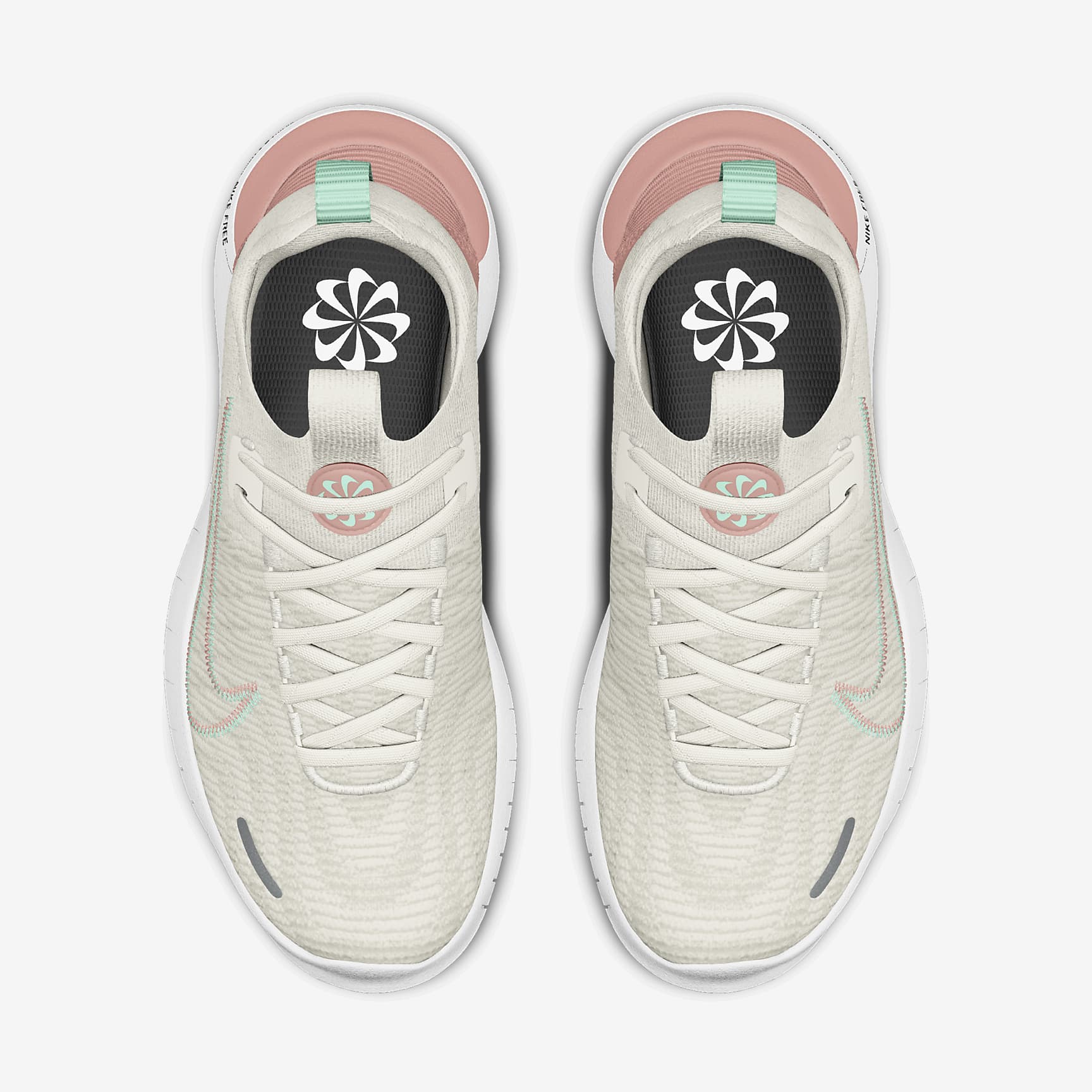 Nike Free RN By You personalisierbarer Straßenlaufschuh für Herren – Weiß/Platinum Tint/Weiß [3056644739]