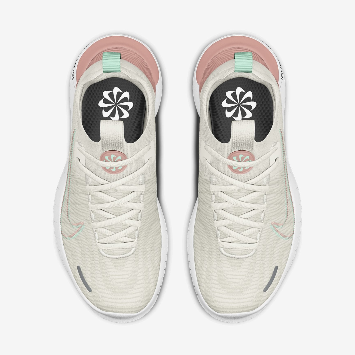 Nike Free RN By You personalisierbarer Straßenlaufschuh für Herren – Weiß/Platinum Tint/Weiß [3056644739]