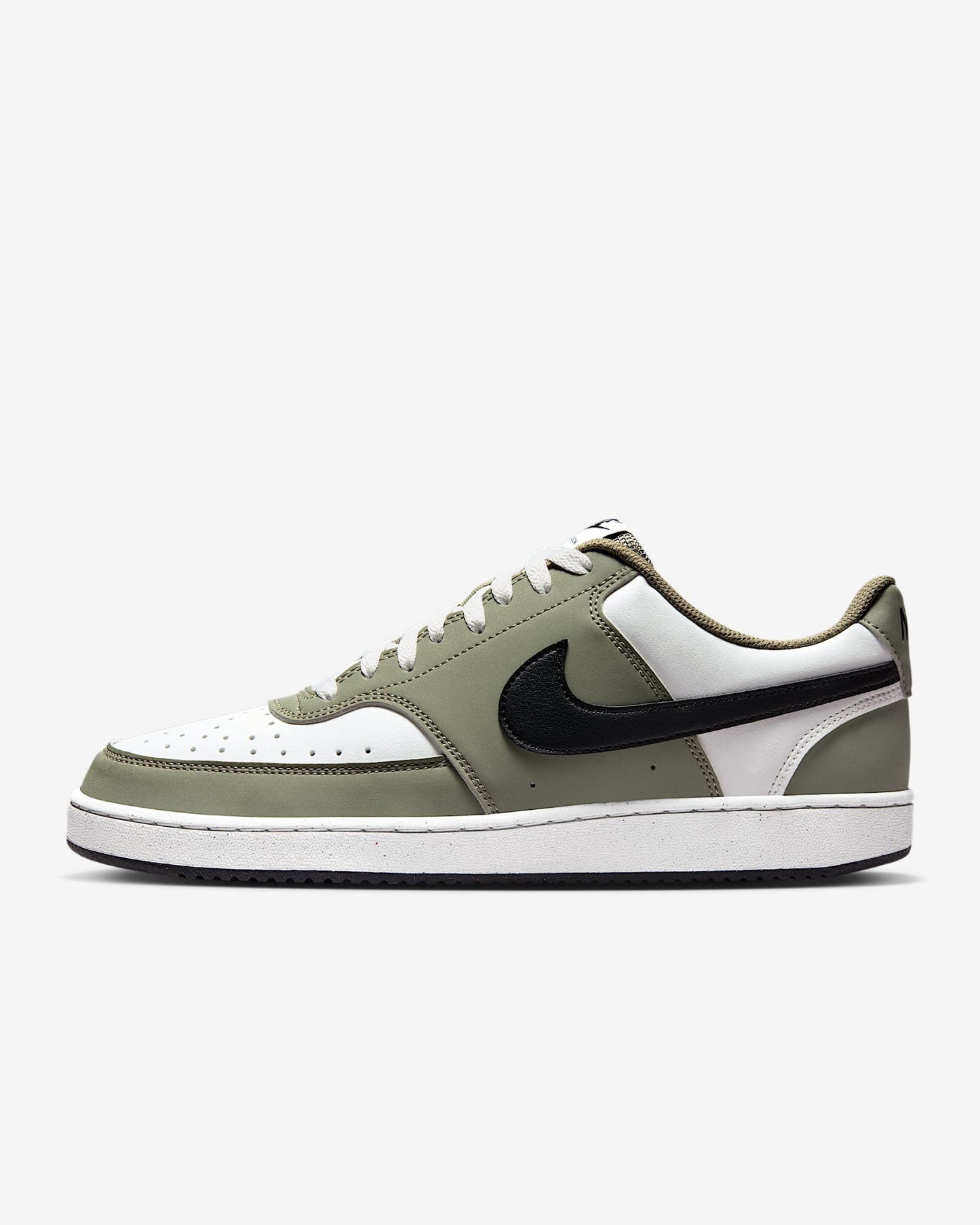 Nike Court Vision Low Herrenschuh – Summit White/Silver Sage/Schwarz