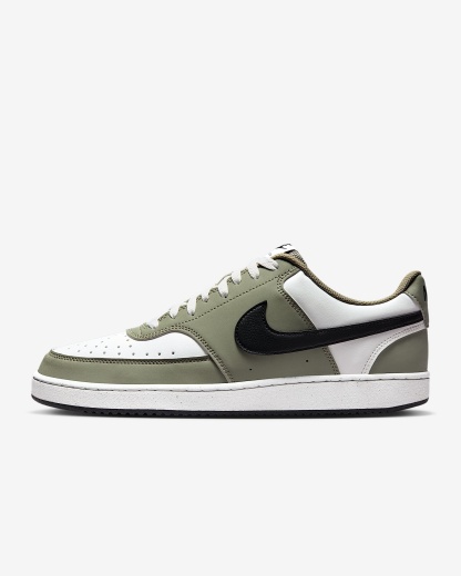 Nike Court Vision Low Herrenschuh – Summit White/Silver Sage/Schwarz