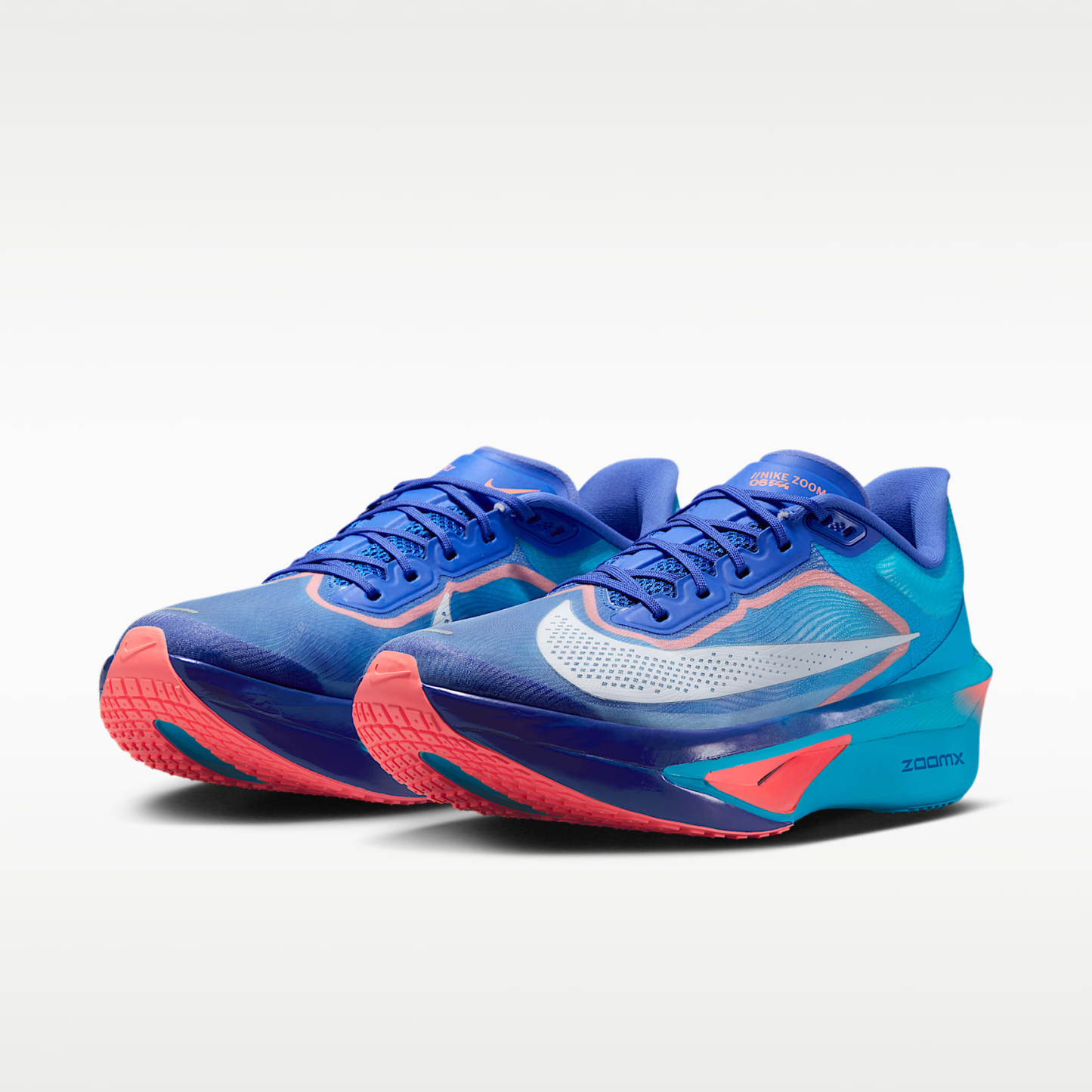 Nike Zoom Fly 6 Straßenlaufschuh für Wettkämpfe (Herren) – Racer Blue/Blue Lightning/Atomic Pink/Weiß