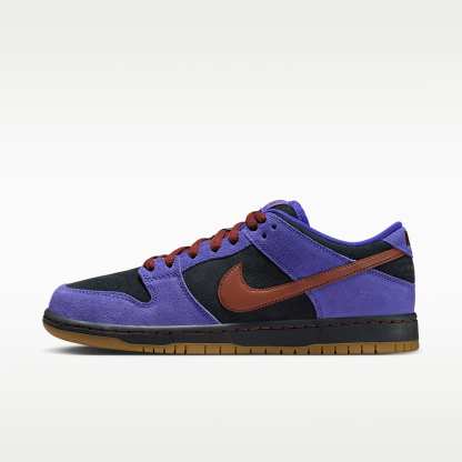 Nike SB Dunk Low Pro Skateboardschuh – Persian Violet/Off Noir/Gum Medium Brown/Cinnamon