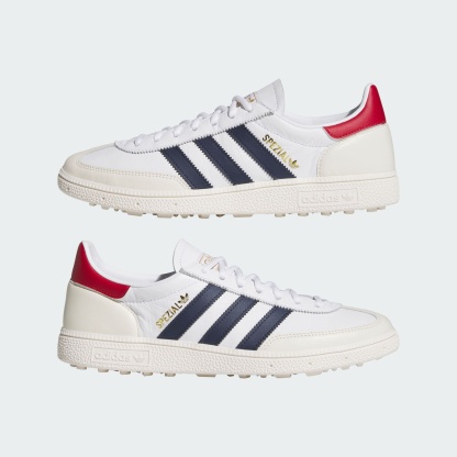 SPEZIAL SPIKELESS GOLFSCHUH – Cloud White / Night Indigo / Team Victory Red – KJ0849