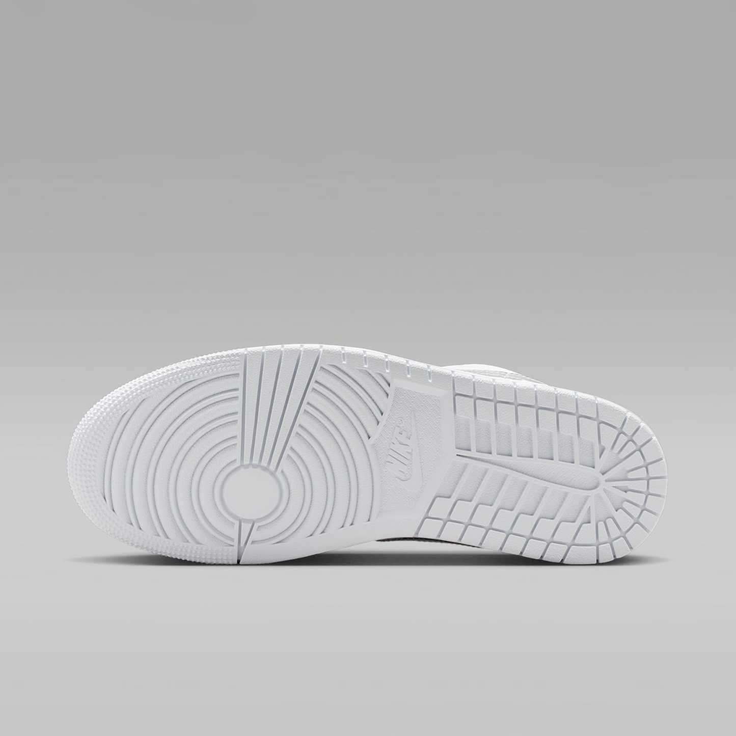 Air Jordan 1 Low SE Damenschuh – Weiß/Weiß/Metallic Silver/Weiß