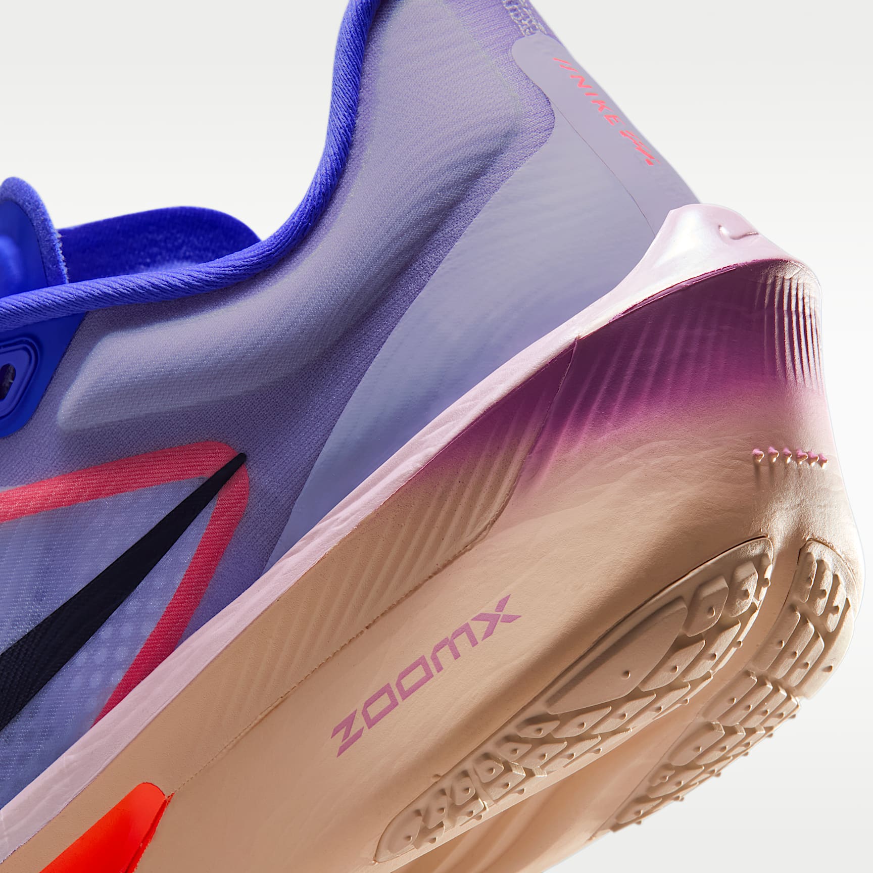 Nike Zoom Fly 6 Straßenlaufschuh für Wettkämpfe (Damen) – Violet Mist/Hot Lava/Bright Violet/Purple Dynasty
