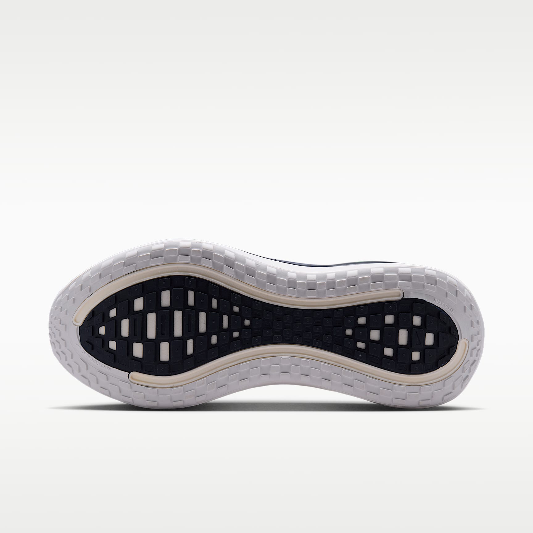Nike Vomero Plus Straßenlaufschuh (Herren) – Weiß/Green Spark/World Indigo/Midnight Navy