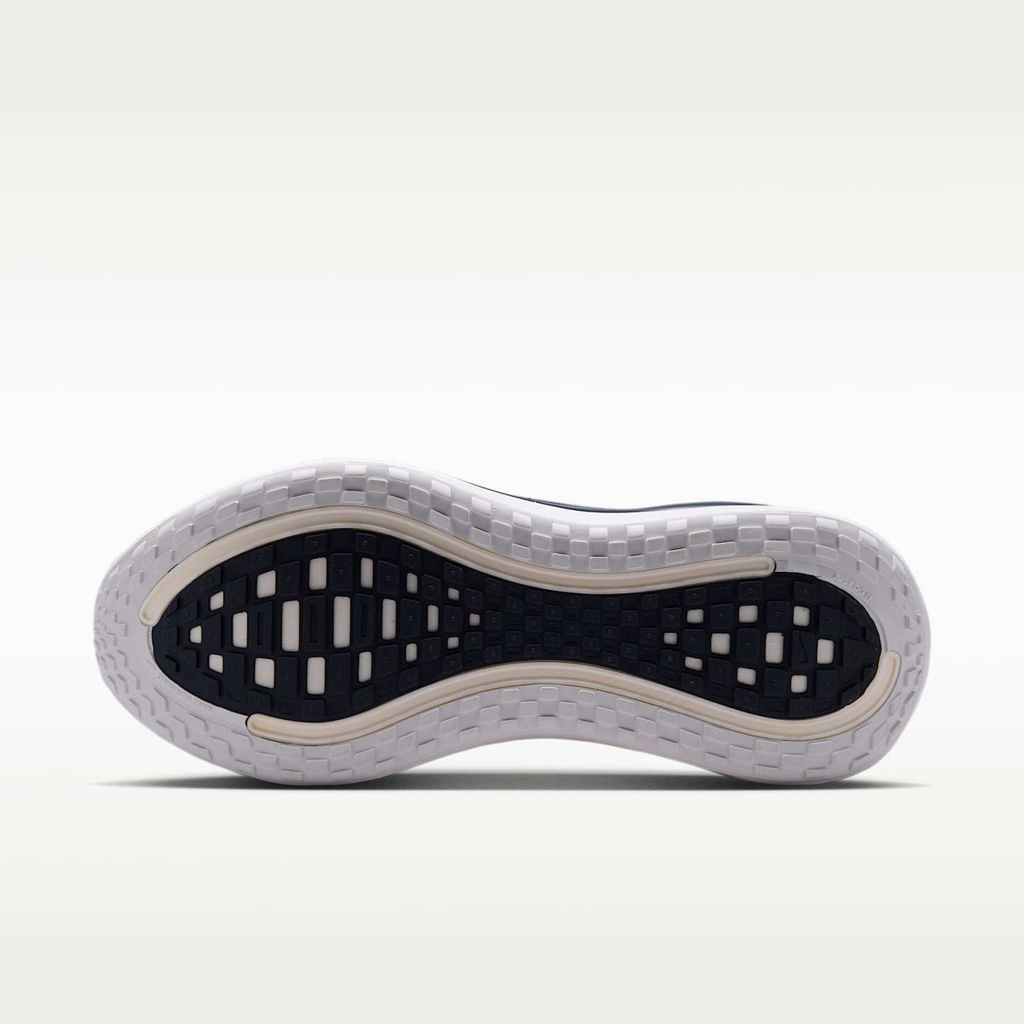 Nike Vomero Plus Straßenlaufschuh (Herren) – Weiß/Green Spark/World Indigo/Midnight Navy