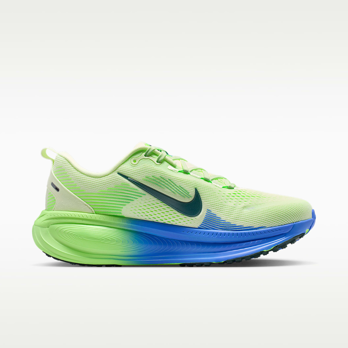 Nike Vomero 18 Straßenlaufschuh (Herren) – Weiß/Volt Tint/Sapphire/Black Spruce