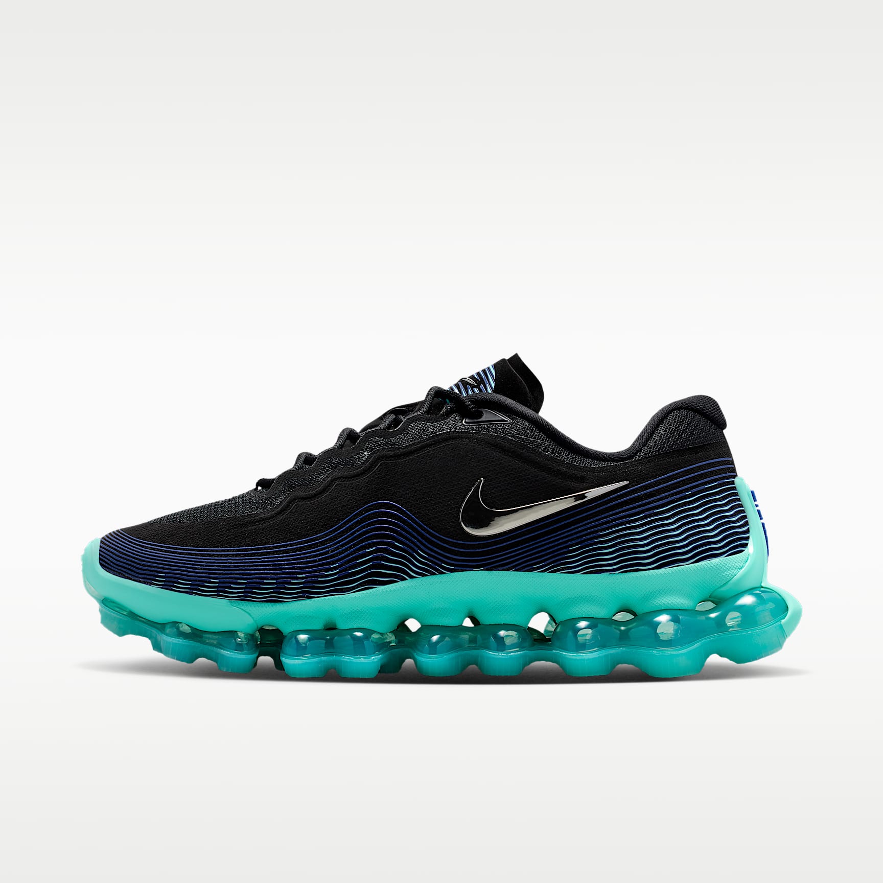 Nike Air Liquid Max Herrenschuh – Schwarz/Radiant Blue/Aurora Green/Chrome