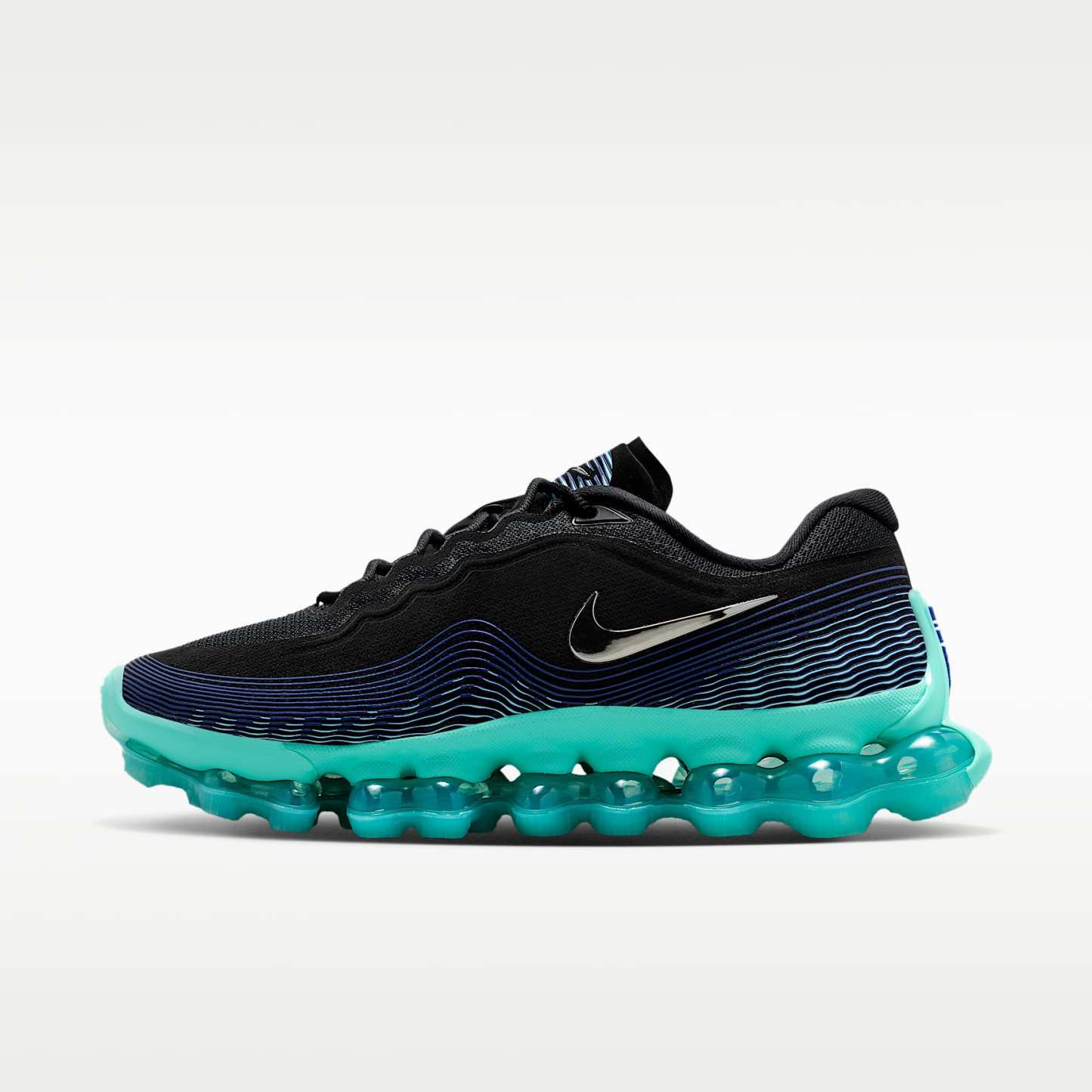 Nike Air Liquid Max Herrenschuh – Schwarz/Radiant Blue/Aurora Green/Chrome