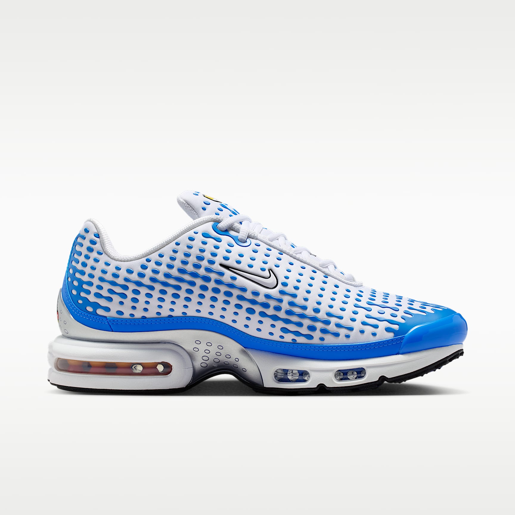 Nike Air Max Plus VII Schuh (Herren) – Weiß/Blue Crystal/Metallic Silver/Weiß