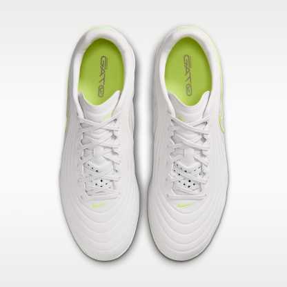 Nike Tiempo Reactgato Low Top Fußballschuh für Hallen- und Hartplätze – Vast Grey/Lemon Venom/Moon Particle