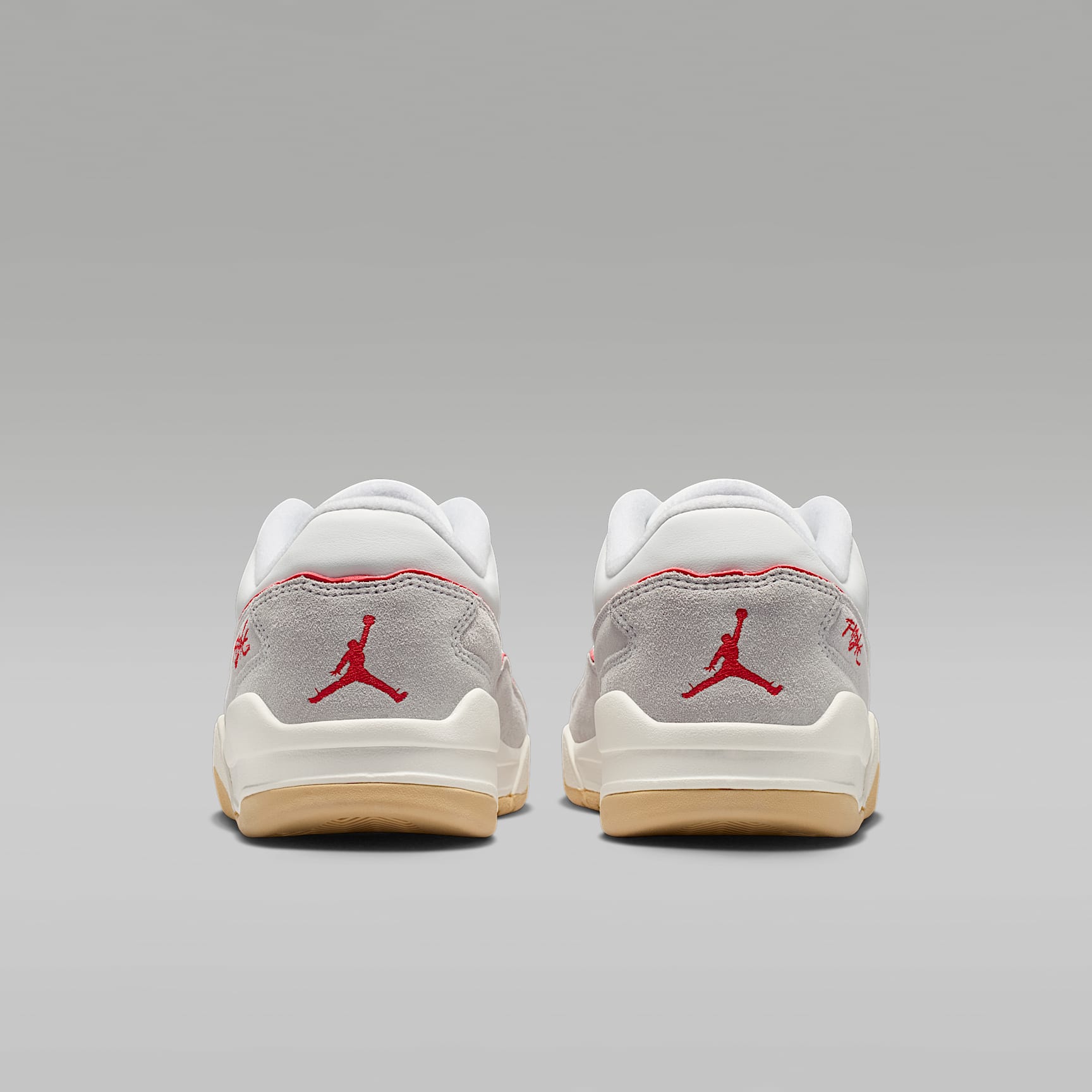 Jordan Flight Court Schuh (Herren) – Summit White/Pure Platinum/Sesame/University Red