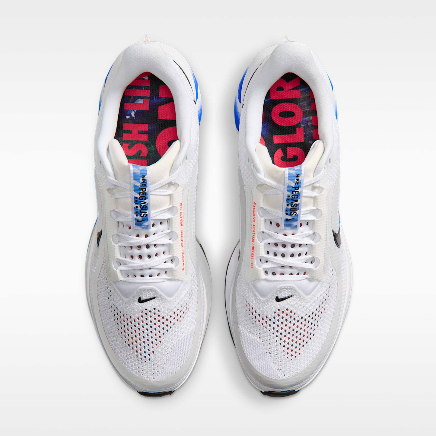 Nike Pegasus Premium Straßenlaufschuh (Herren) – Weiß/Racer Blue/Schwarz