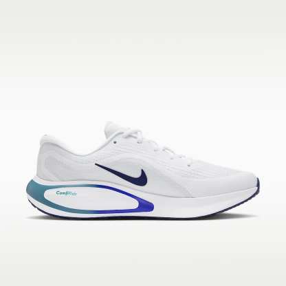 Nike Journey Run Straßenlaufschuh (Herren) – Weiß/Grey Mist/Racer Blue/Midnight Navy