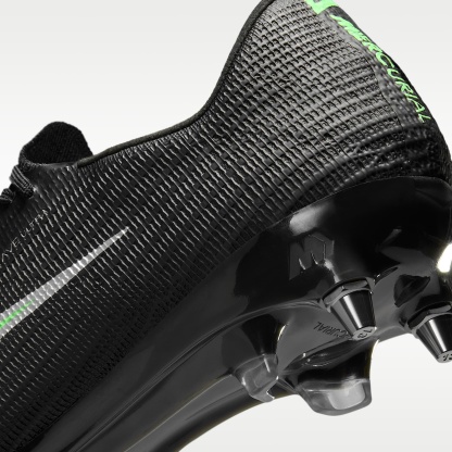 Nike Mercurial Superfly 11 Elite Low-Top-Fußballschuh für weichen Rasen – Schwarz/Schwarz/Illusion Green