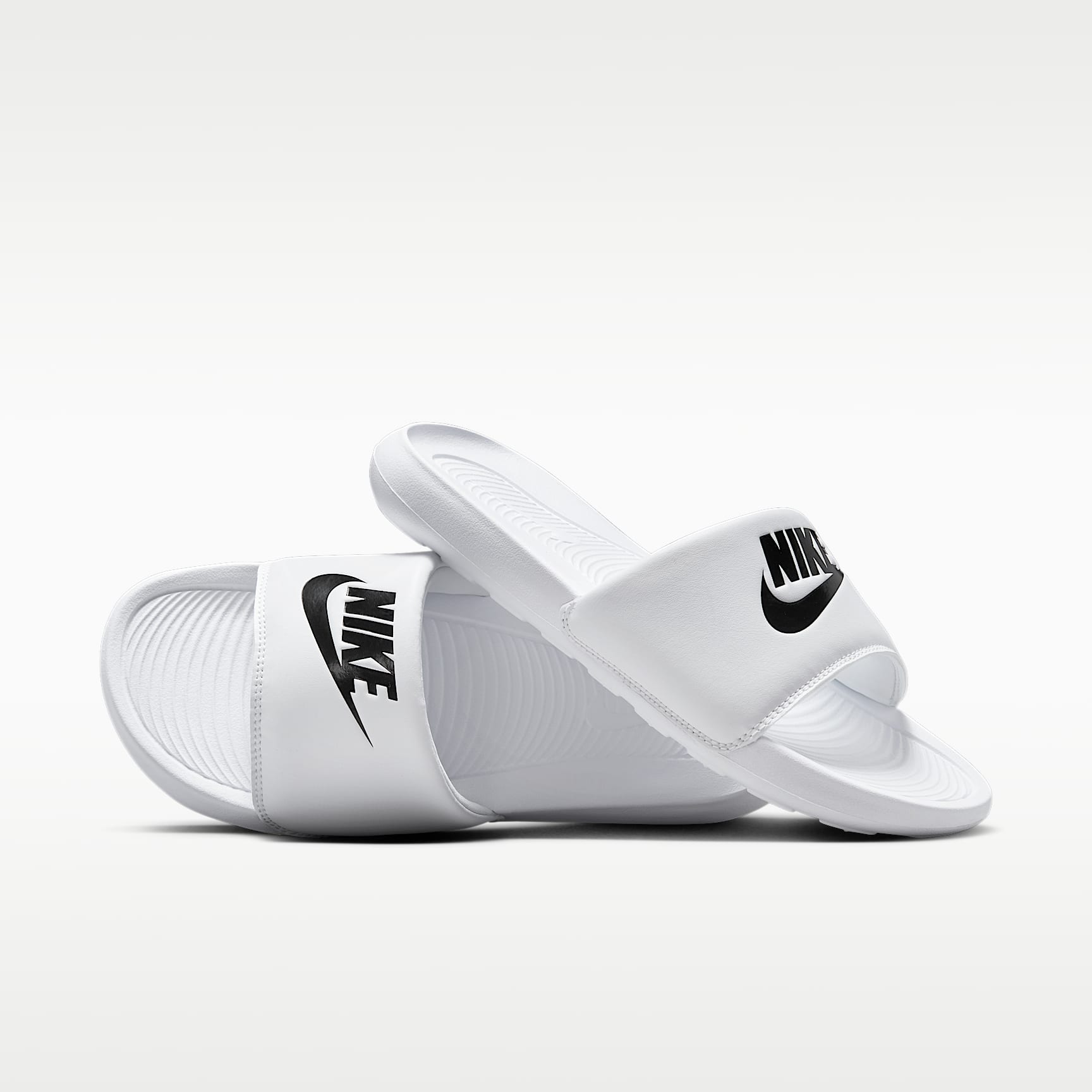 Nike Victori One Damen-Badeslipper – Weiß/Weiß/Schwarz