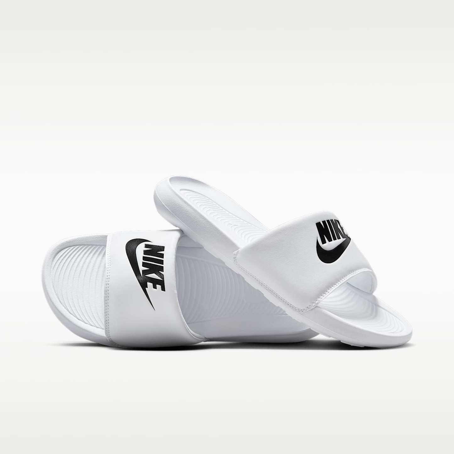 Nike Victori One Damen-Badeslipper – Weiß/Weiß/Schwarz