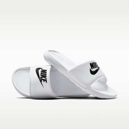 Nike Victori One Damen-Badeslipper – Weiß/Weiß/Schwarz