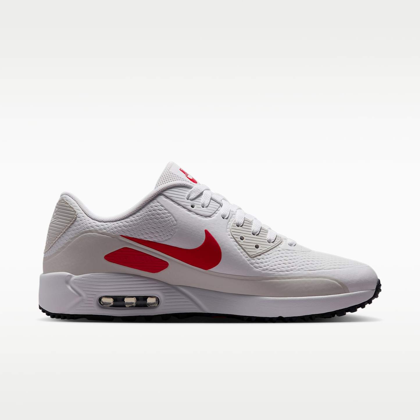 Nike Air Max 90 G Golfschuh – Weiß/Photon Dust/Midnight Navy/Fire Red