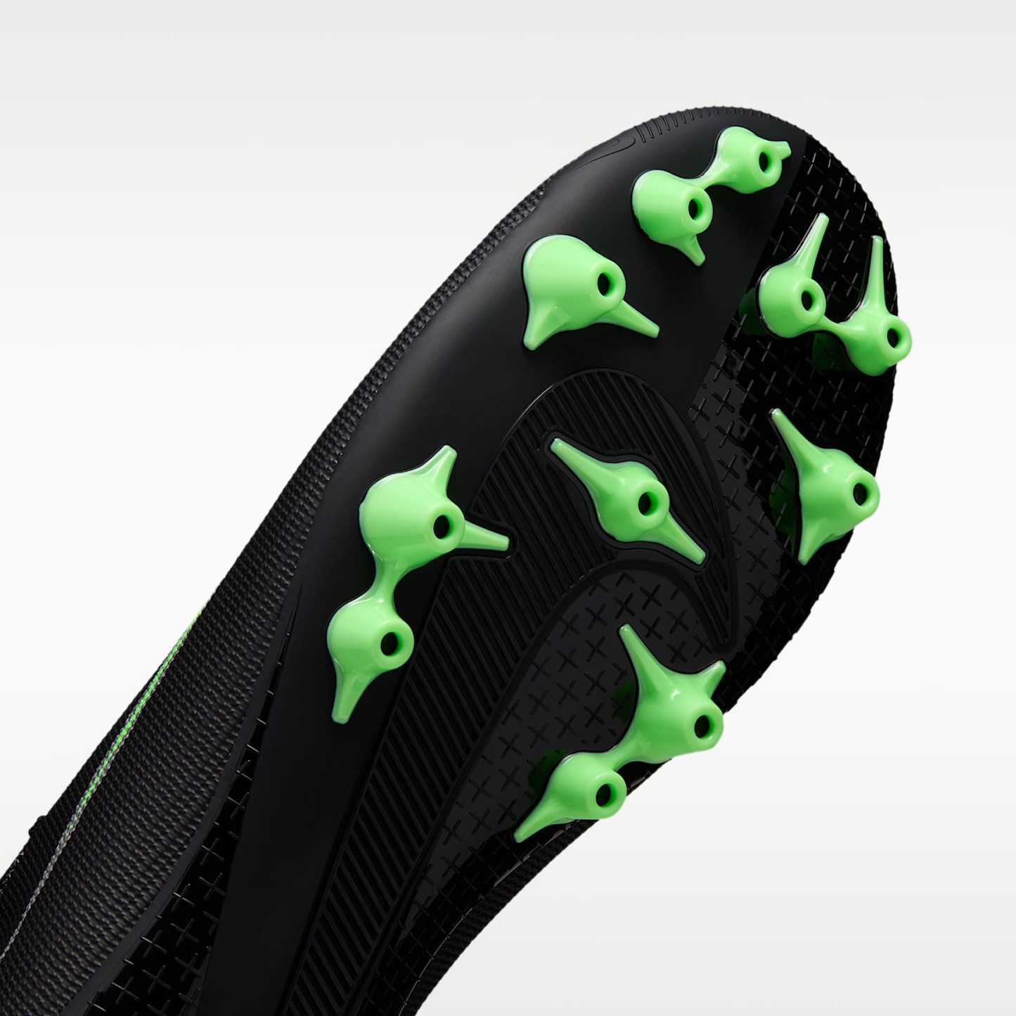 Nike Mercurial Superfly 11 Academy High-Top-Fußballschuh für Kunstrasen – Schwarz/Schwarz/Illusion Green