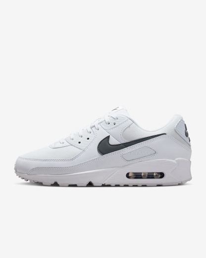 Nike Air Max 90 Schuh (Herren) – Weiß/Weiß/Smoke Grey