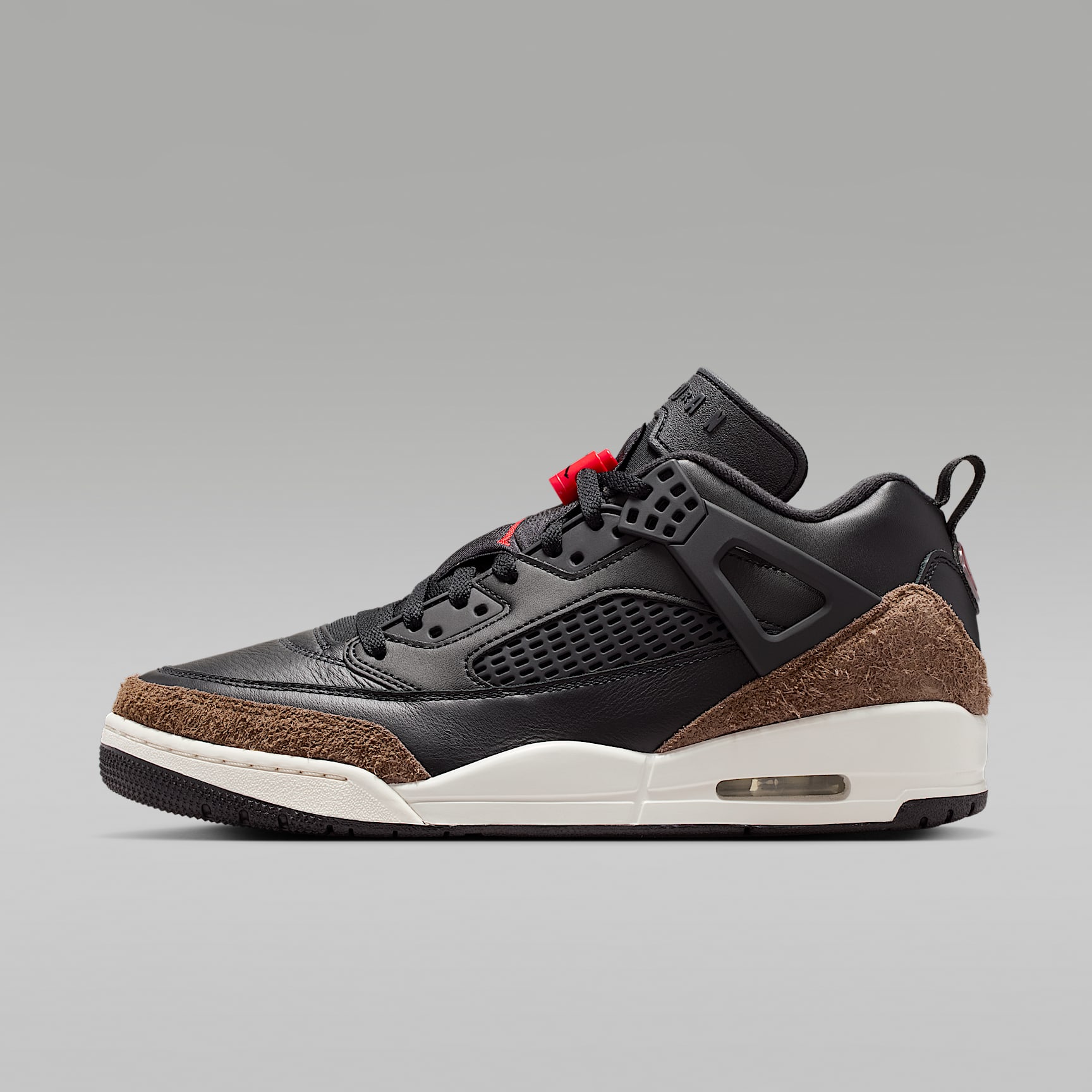Jordan Spizike Low Herrenschuh – Schwarz/Palomino/Phantom/University Red