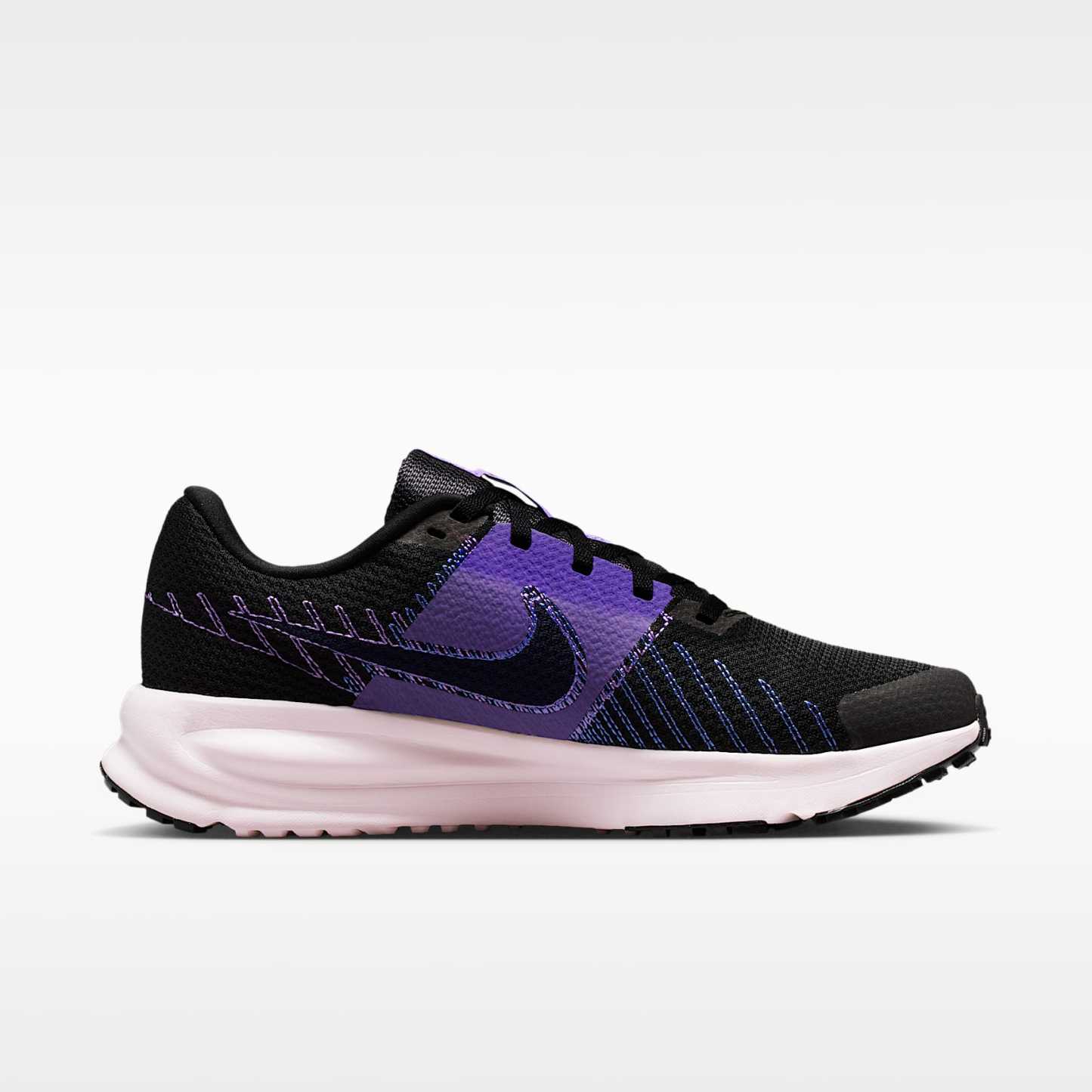 Nike Run Defy Straßenlaufschuh (Damen) – Schwarz/Bright Violet/Sapphire/Schwarz