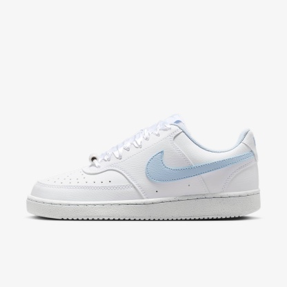 Nike Court Vision Low Schuh (Damen) – Weiß/Hydrogen Blue