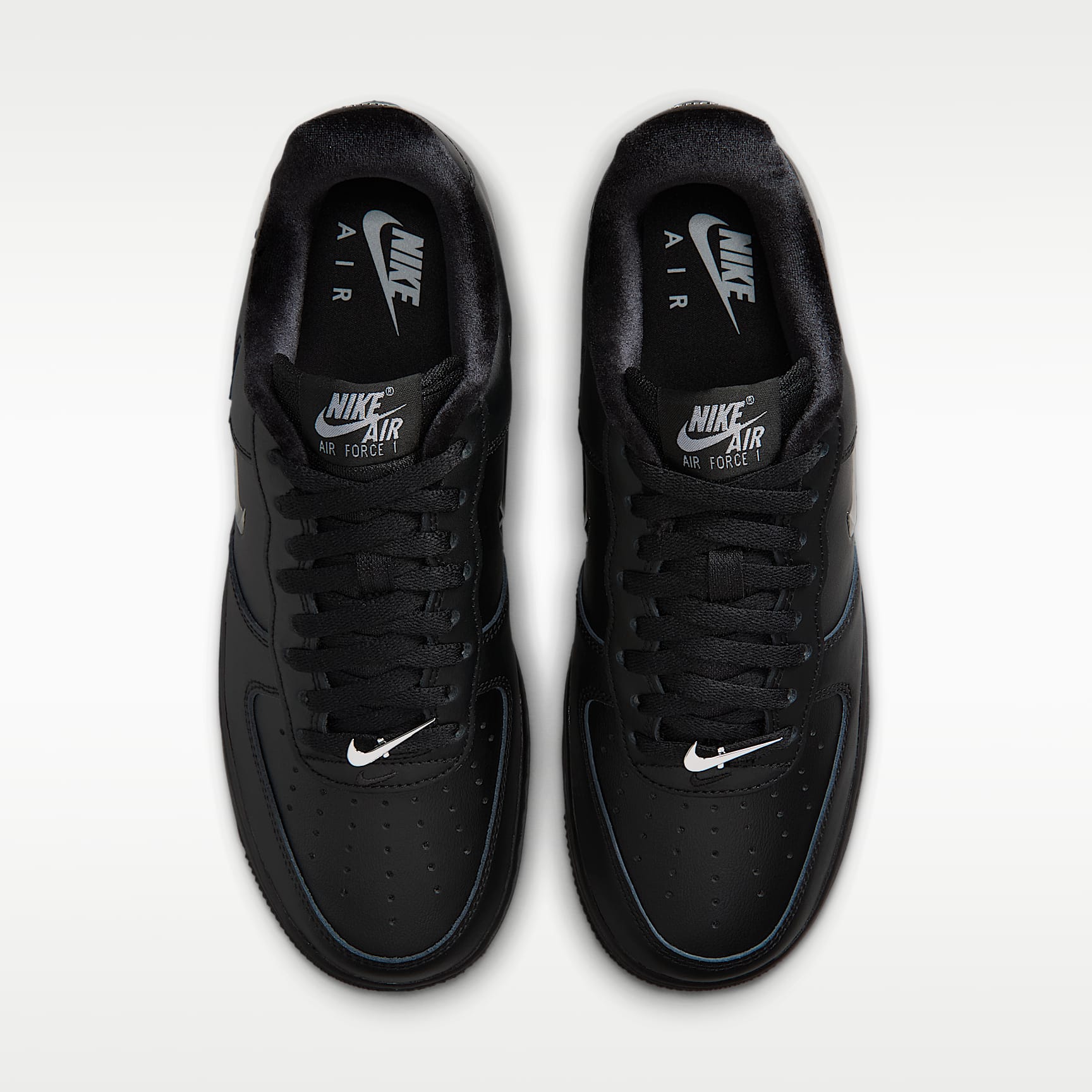Nike Air Force 1 '07 Schuh (Damen) – Schwarz/Wolf Grey/Metallic Silver