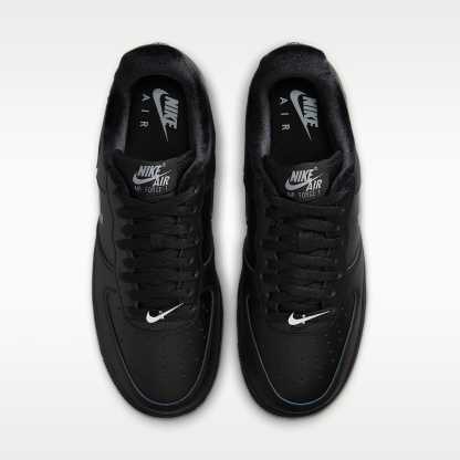 Nike Air Force 1 '07 Schuh (Damen) – Schwarz/Wolf Grey/Metallic Silver
