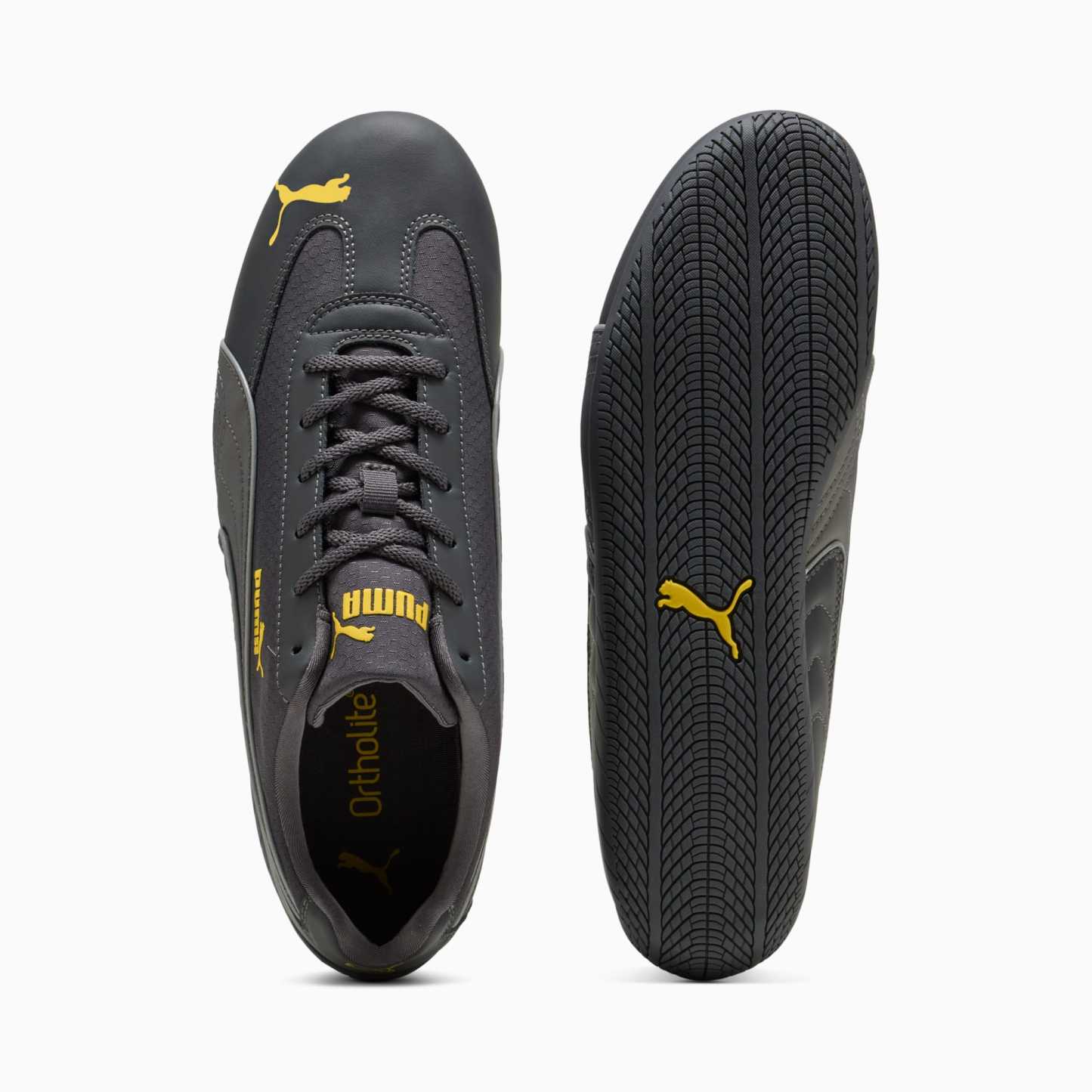 Speedcat Sneakers Unisex - Moody Gray-Bright Mango Yellow