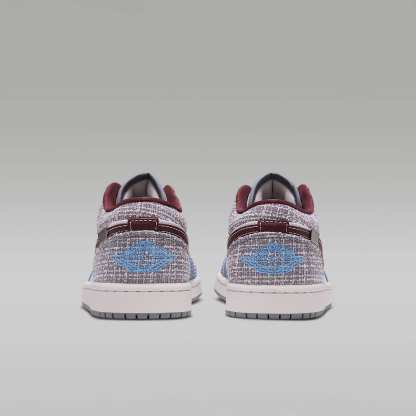 Air Jordan 1 Low Damenschuh – Summit White/Summit White/Work Blue/Light Boulder