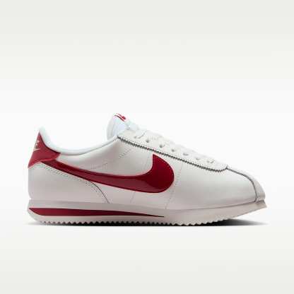 Nike Cortez Leather Damenschuh – Sail/Sail/University Red/Tough Red