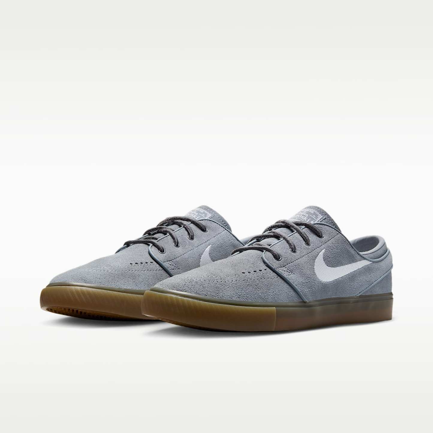 Nike SB Zoom Janoski OG+ Skateschuh – Cool Grey/Cool Grey/Gum Light Brown/Weiß