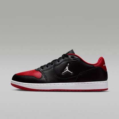 Jordan Court Connect Low Herrenschuhe – Schwarz/Gym Red/Weiß