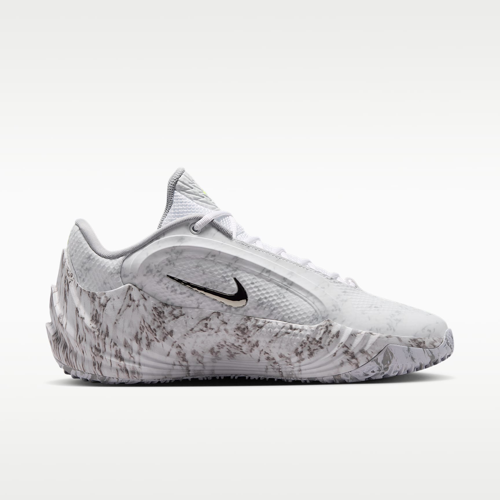 Giannis Freak 8 Basketballschuh – Weiß/Light Smoke Grey/Schwarz/Metallic Silver
