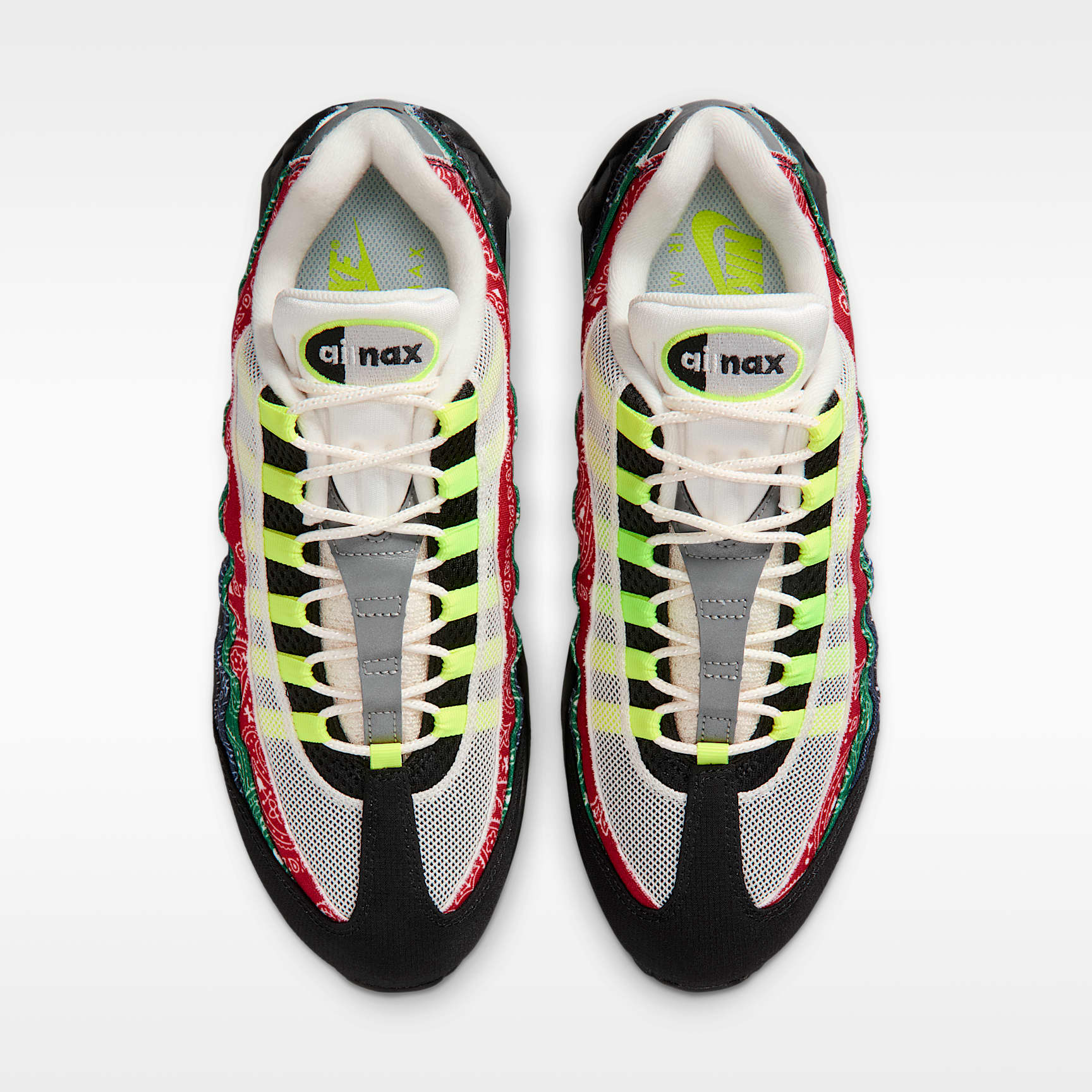 Nike Air Max 95 Big Bubble Schuh (Herren) – Sail/University Red/Sport Green/Volt