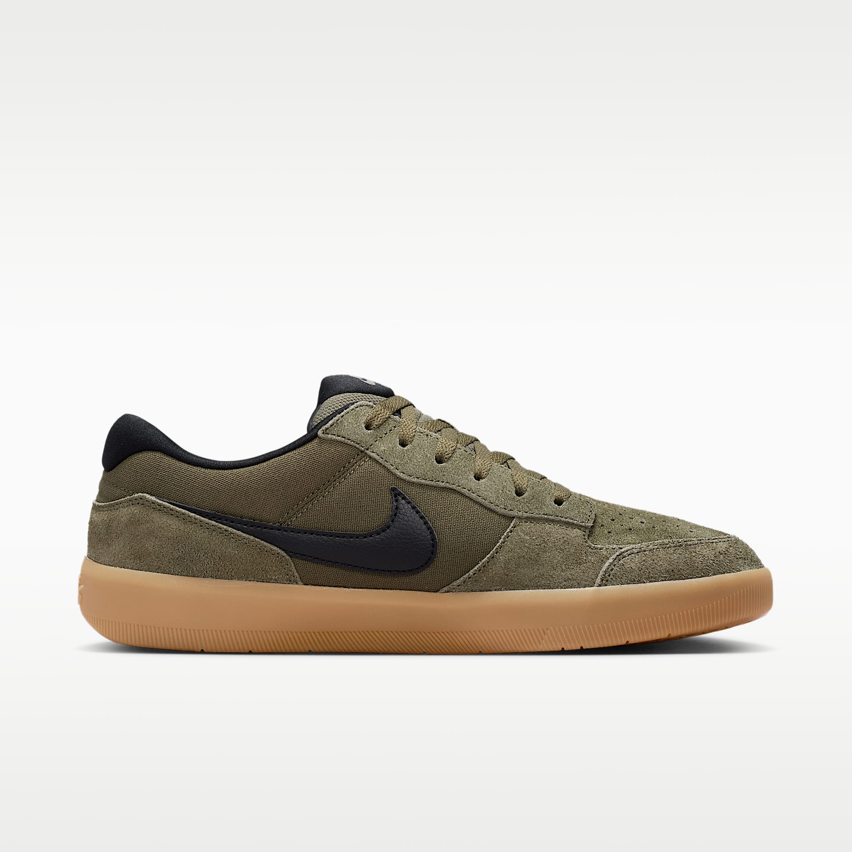 Nike SB Force 58 Skateboardschuh – Medium Olive/Medium Olive/Gum Light Brown/Schwarz