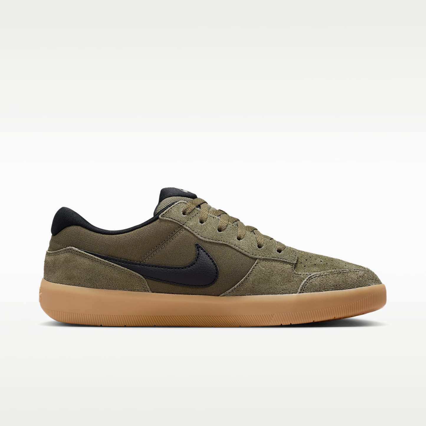 Nike SB Force 58 Skateboardschuh – Medium Olive/Medium Olive/Gum Light Brown/Schwarz