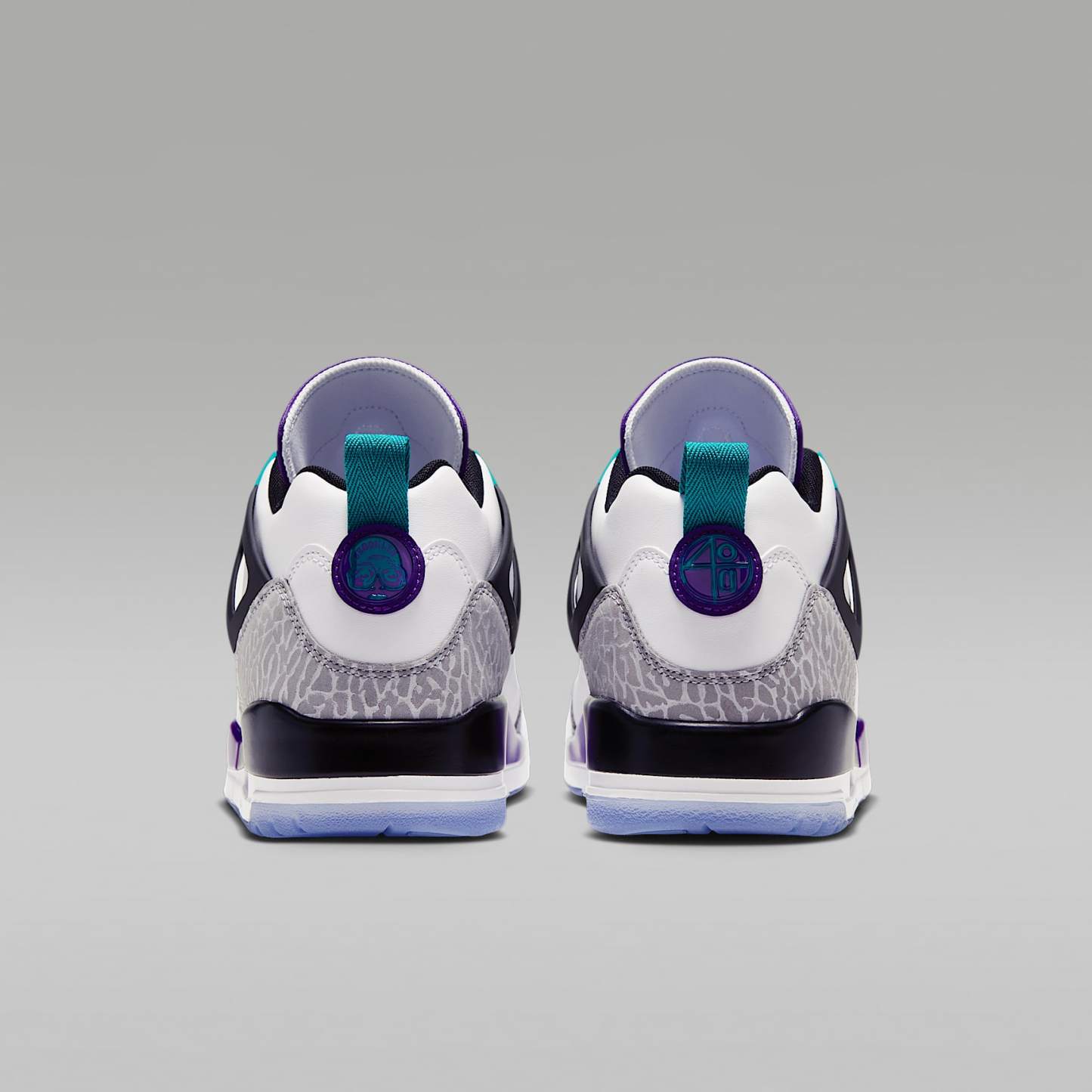 Jordan Spizike Low Herrenschuh – Weiß/Court Purple/Light Smoke Grey/Rio Teal
