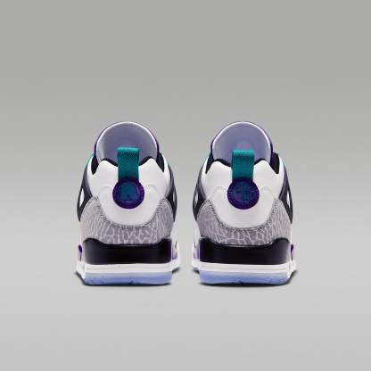 Jordan Spizike Low Herrenschuh – Weiß/Court Purple/Light Smoke Grey/Rio Teal