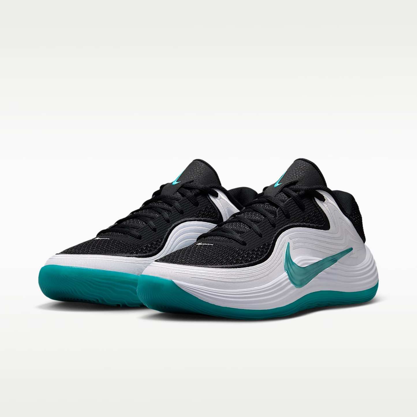 Nike Precision 8 Low Basketballschuh (Herren) – Schwarz/Weiß/Dusty Cactus/Dusty Cactus