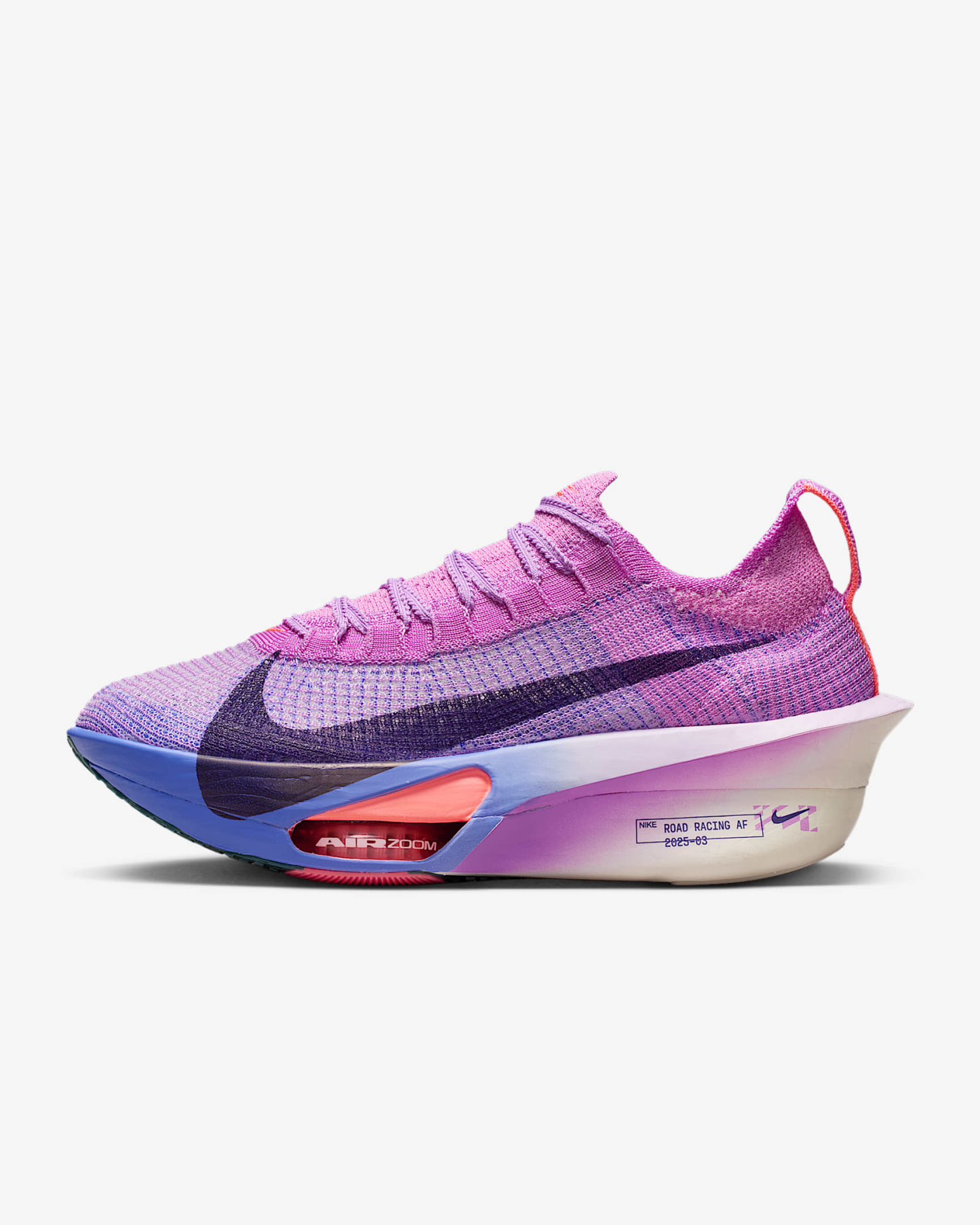 Nike Alphafly 3 Damen-Straßenlaufschuh für Wettkämpfe – Fuchsia Glow/Bright Violet/Sapphire/Purple Dynasty
